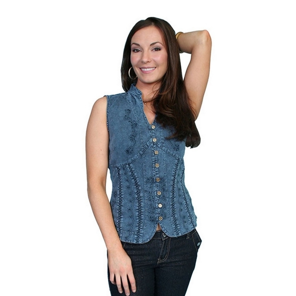 Scully Embroidered Cantina Top